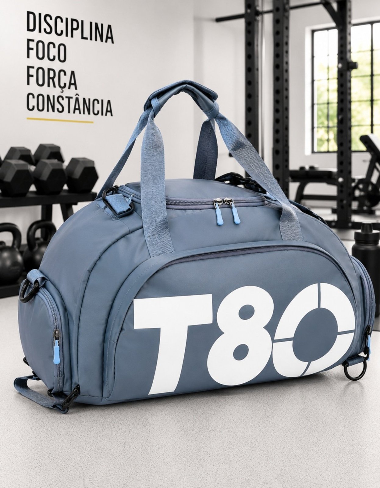 Bolsa Masculina Academia Esportiva Grande Treino Viagem Com Alça Transversal Mochila Masculina Esporte Casual