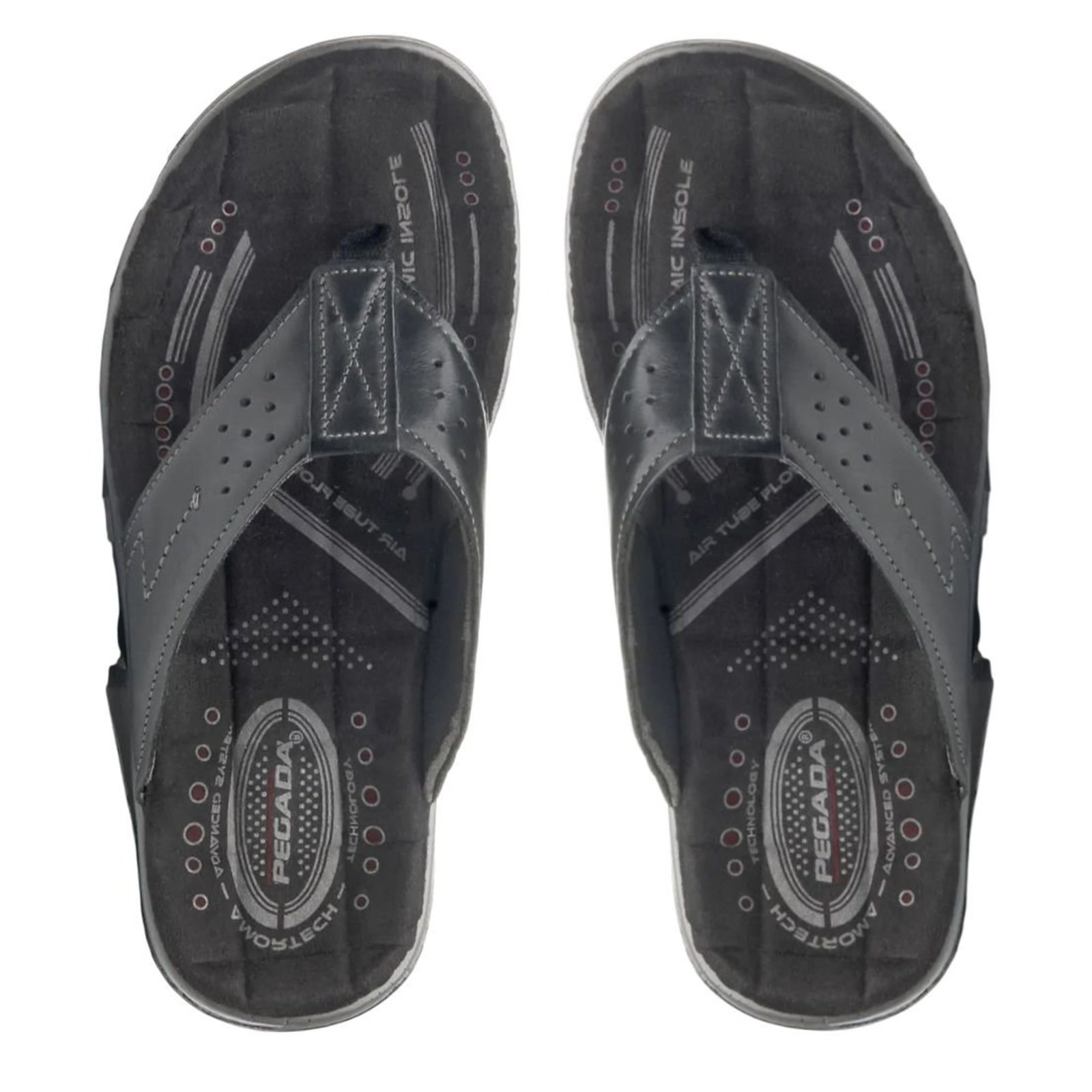 Chinelo de Dedo Masculino em Couro Dia a Dia Conforto Pegada
