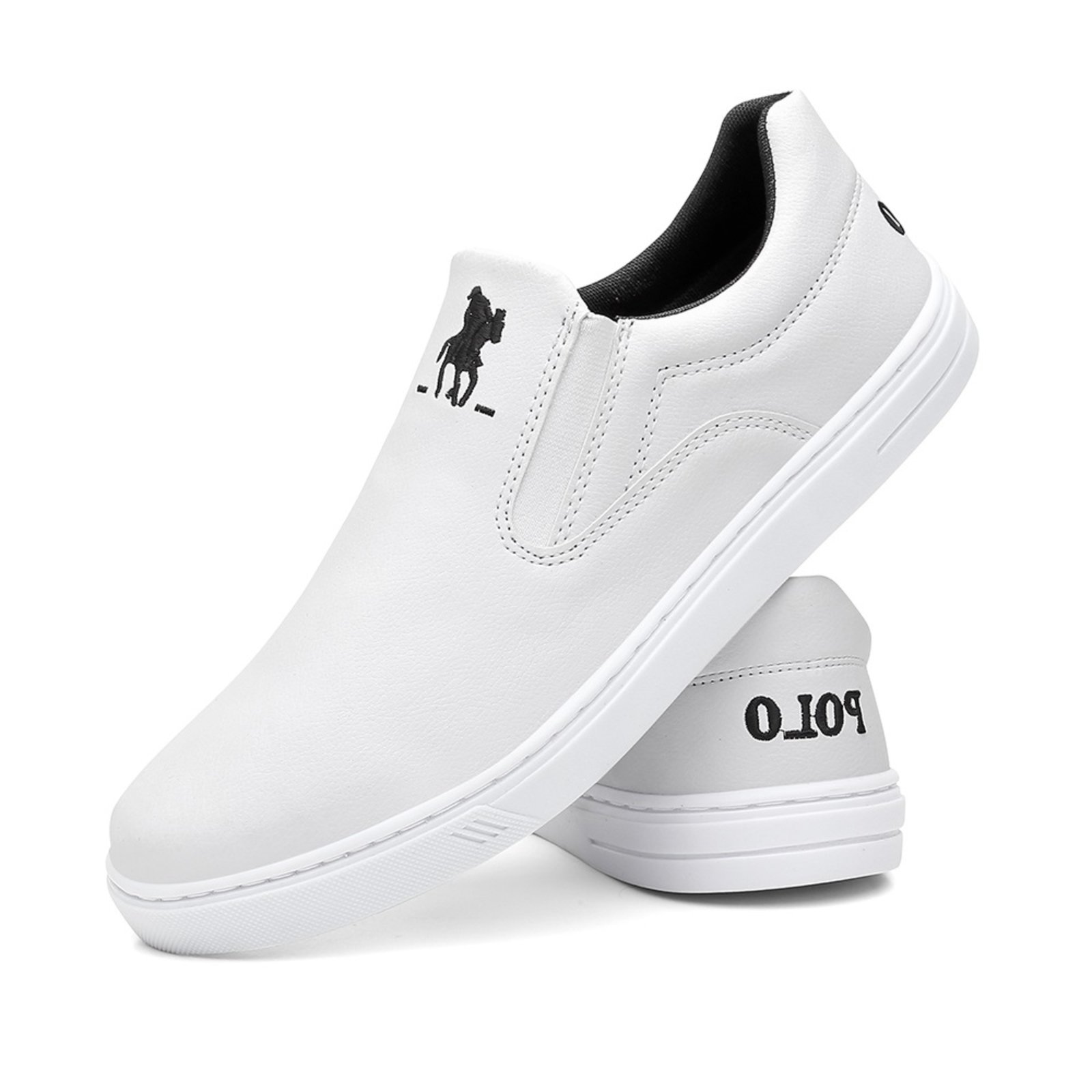 Tenis Slip On Masculino Sapatenis Casual Branco