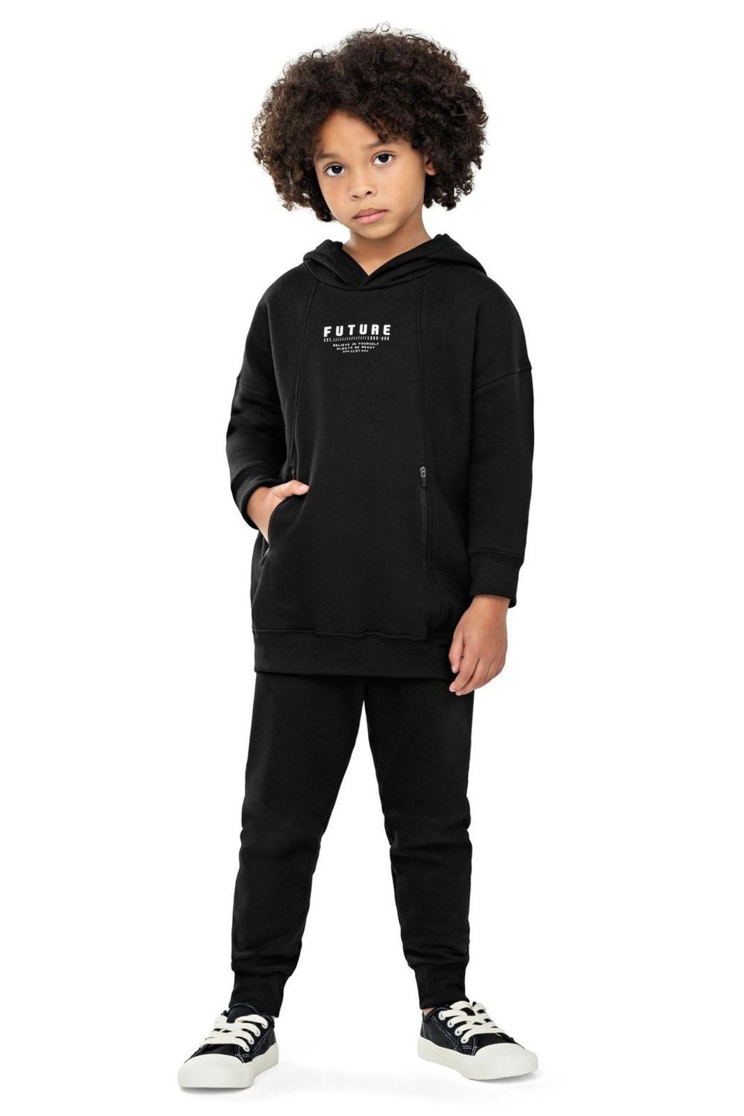 Infantil - Conjunto Menino Moletom Future Colorittá Preto