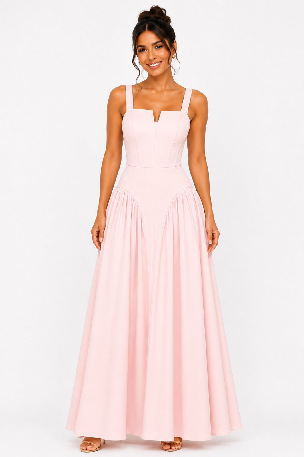 Vestido Longo D Bell Outlet Rosa