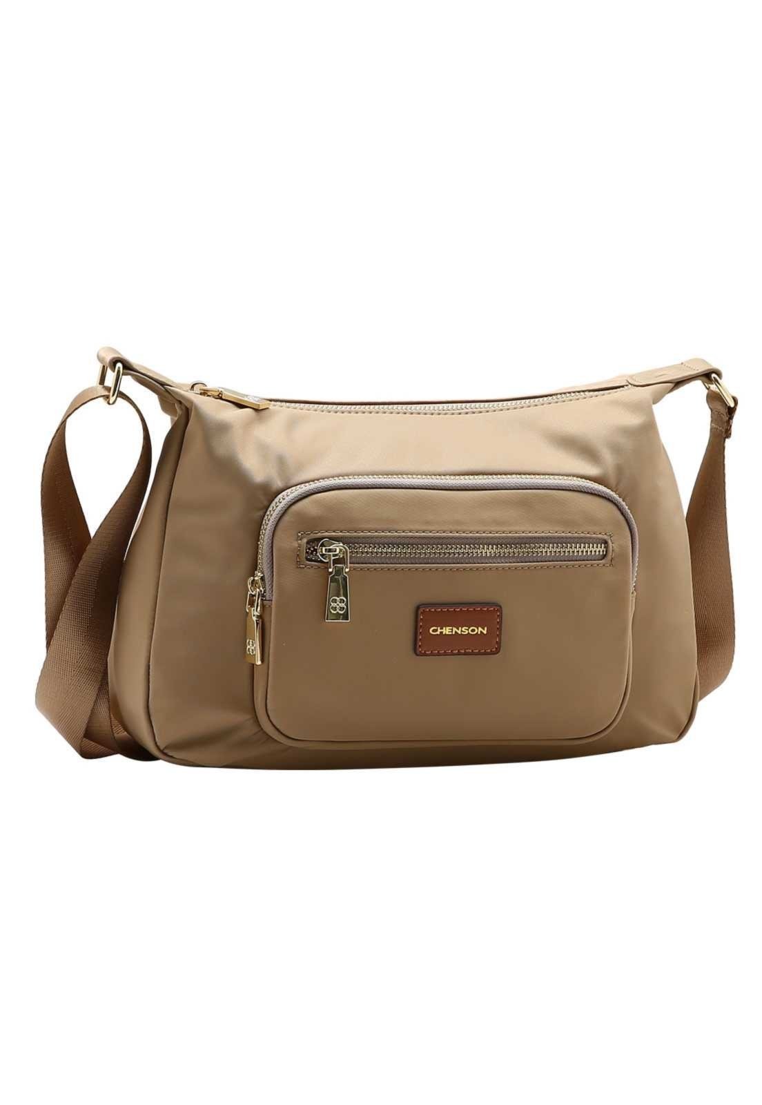 Bolsa Feminina Chenson Transversal Twilll Nylon 3785983 Coral