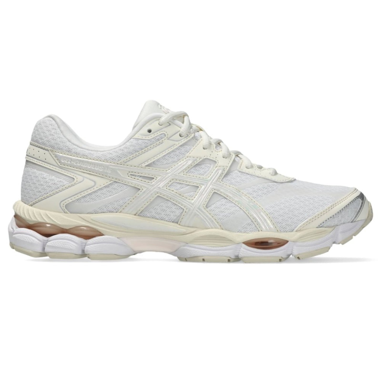 Tênis ASICS Gel Cumulus 16 - Unissex - Branco/Bege