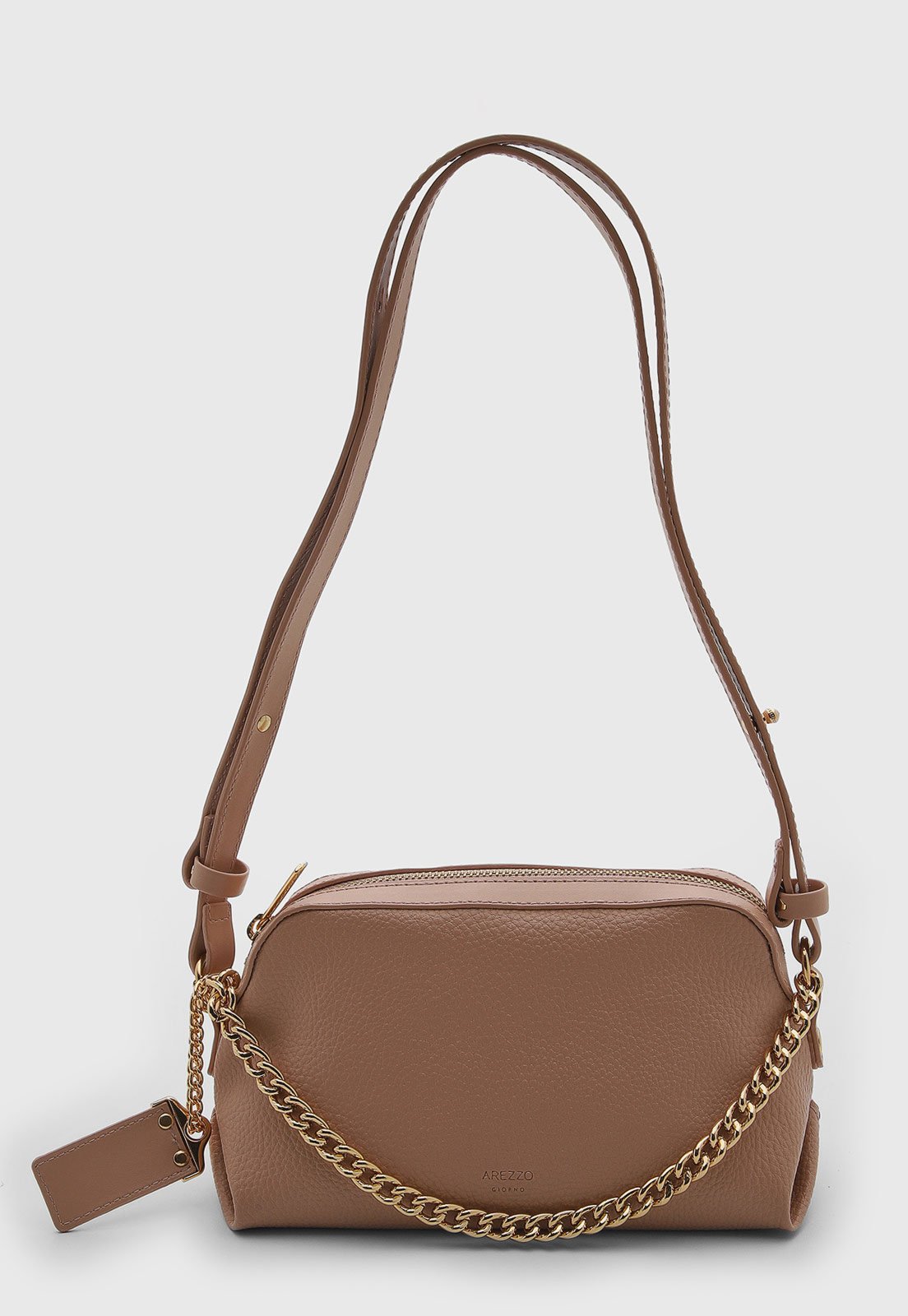 Bolsa Feminina Arezzo Alça Corrente Bege
