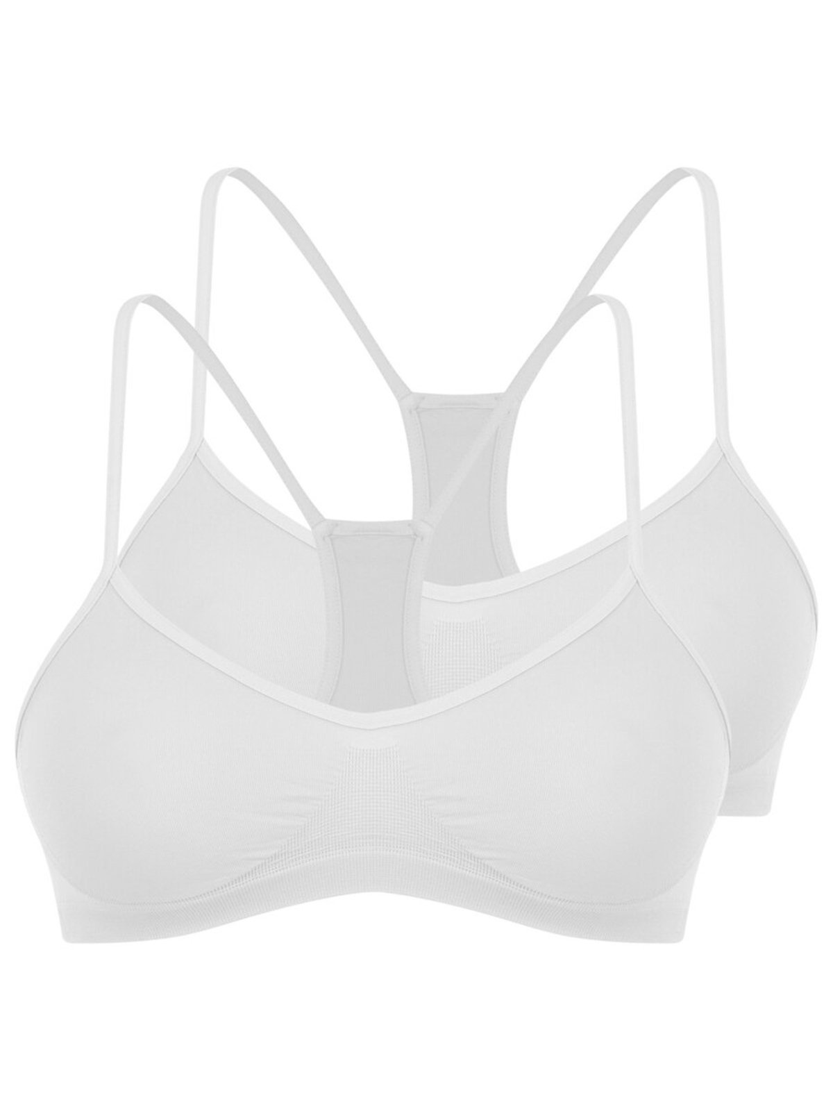 Kit com 2 Tops Nadador sem Aro e sem Bojo Trifil 1155 Branco