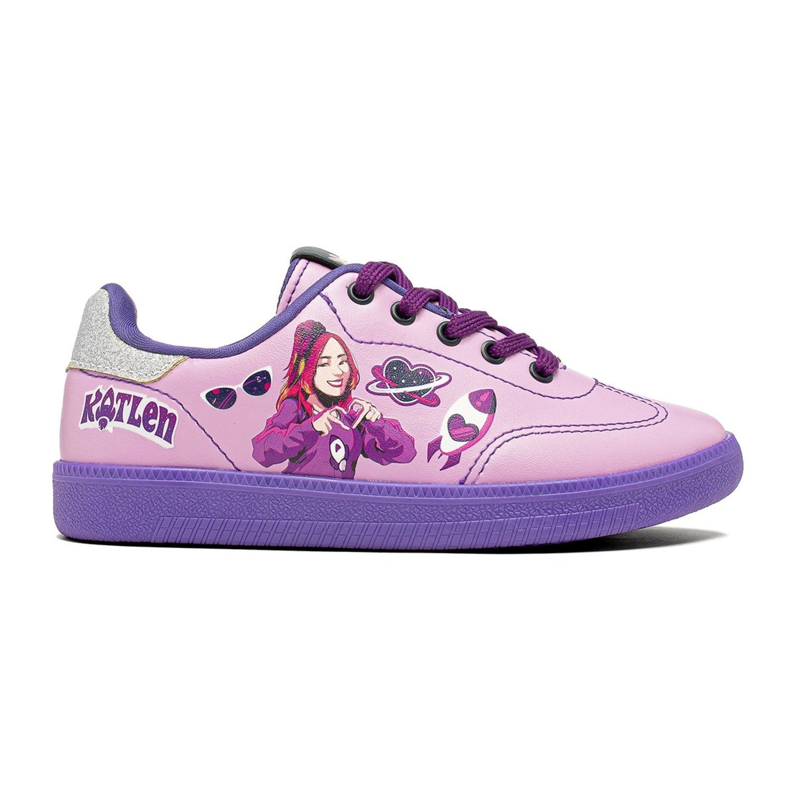 Infantil - Tênis Dos Rosas Katlen KDR04K Rosa Lilás 28 ao 35