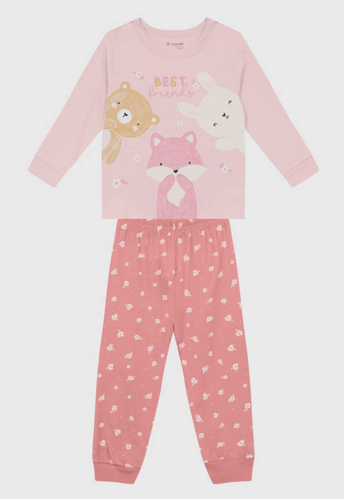 Pijama Brandili Raposo Rosa