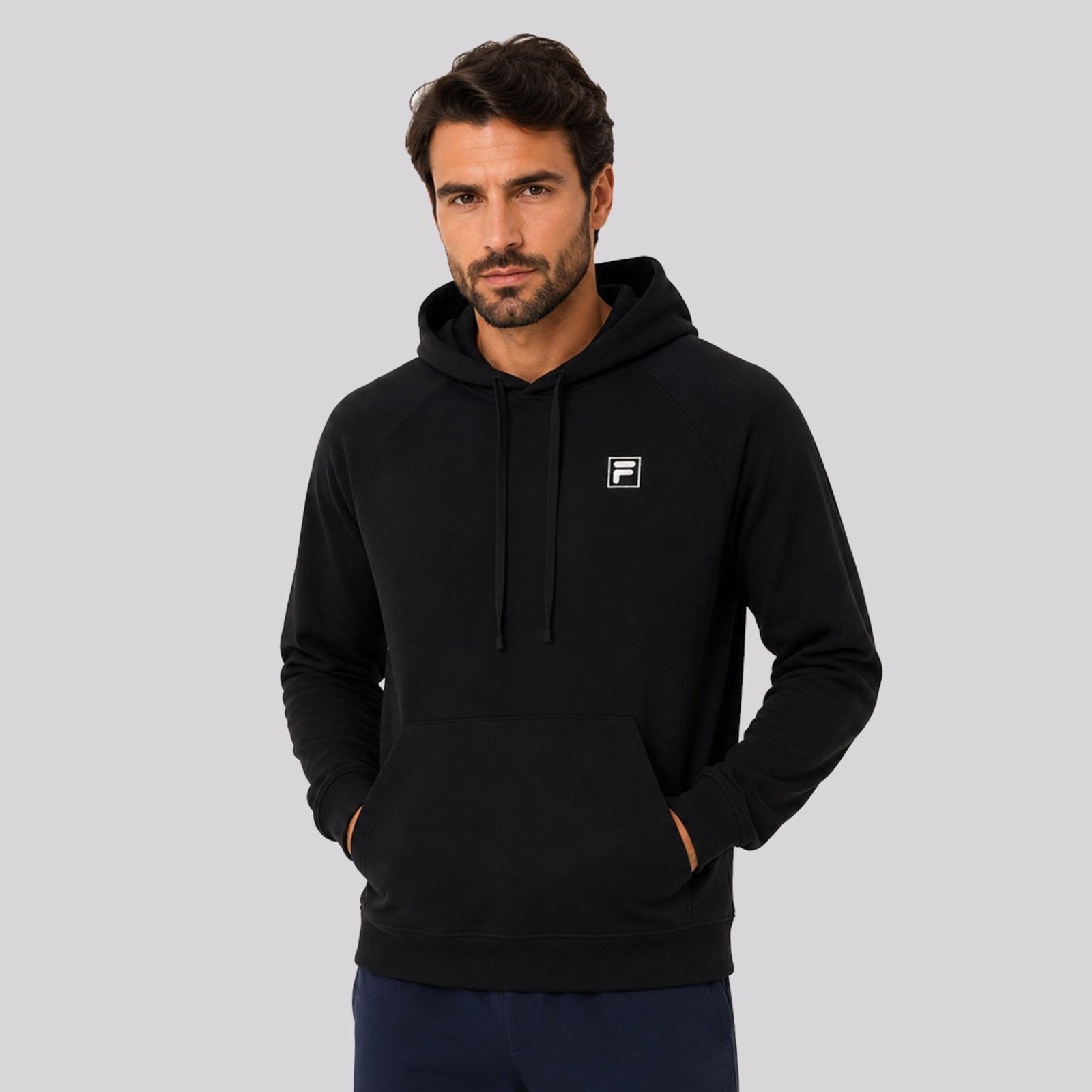 Moletom Fila F-Box Classic B Com Capuz Preto