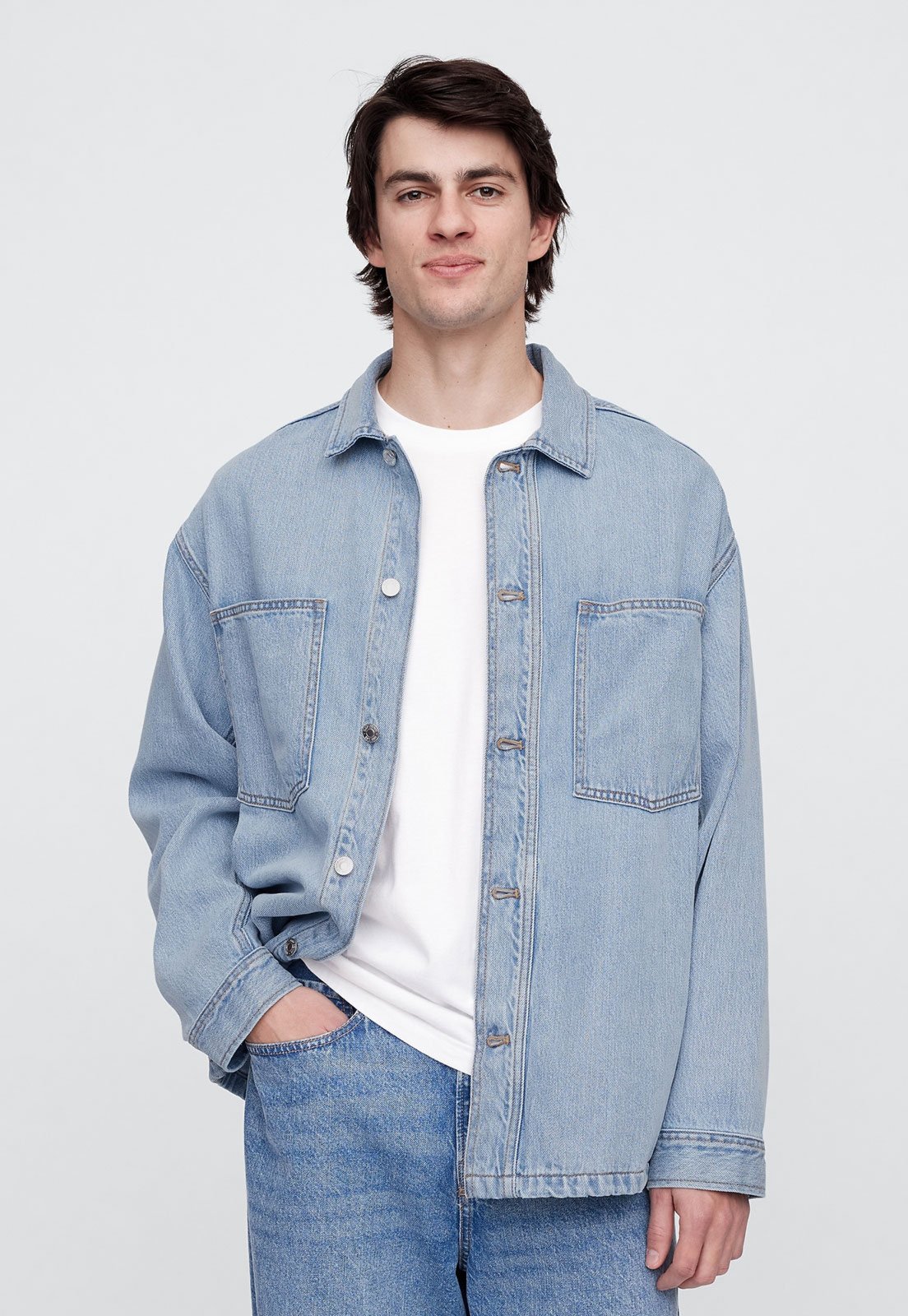 Jaqueta Jeans GAP Pockets Azul