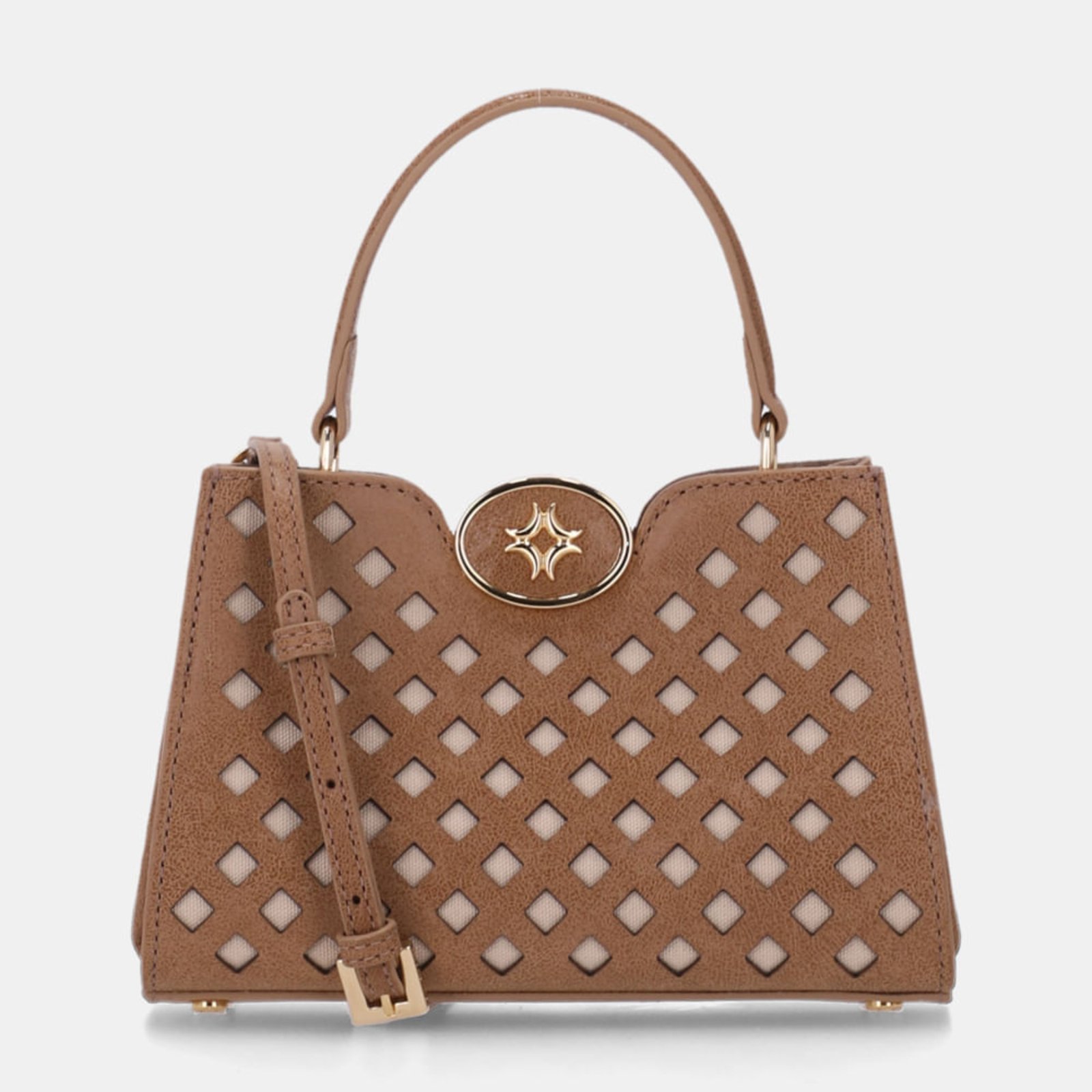 Bolsa Diana Tote Pequena Arenito Ginger - 2000914 Luz da Lua