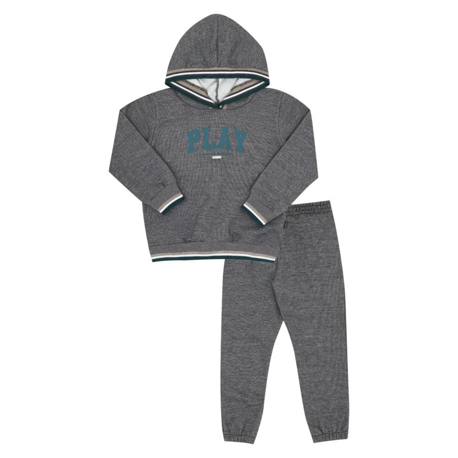 Infantil - Conjunto Primeiros Passos Menino - Cinza - 52781-455
