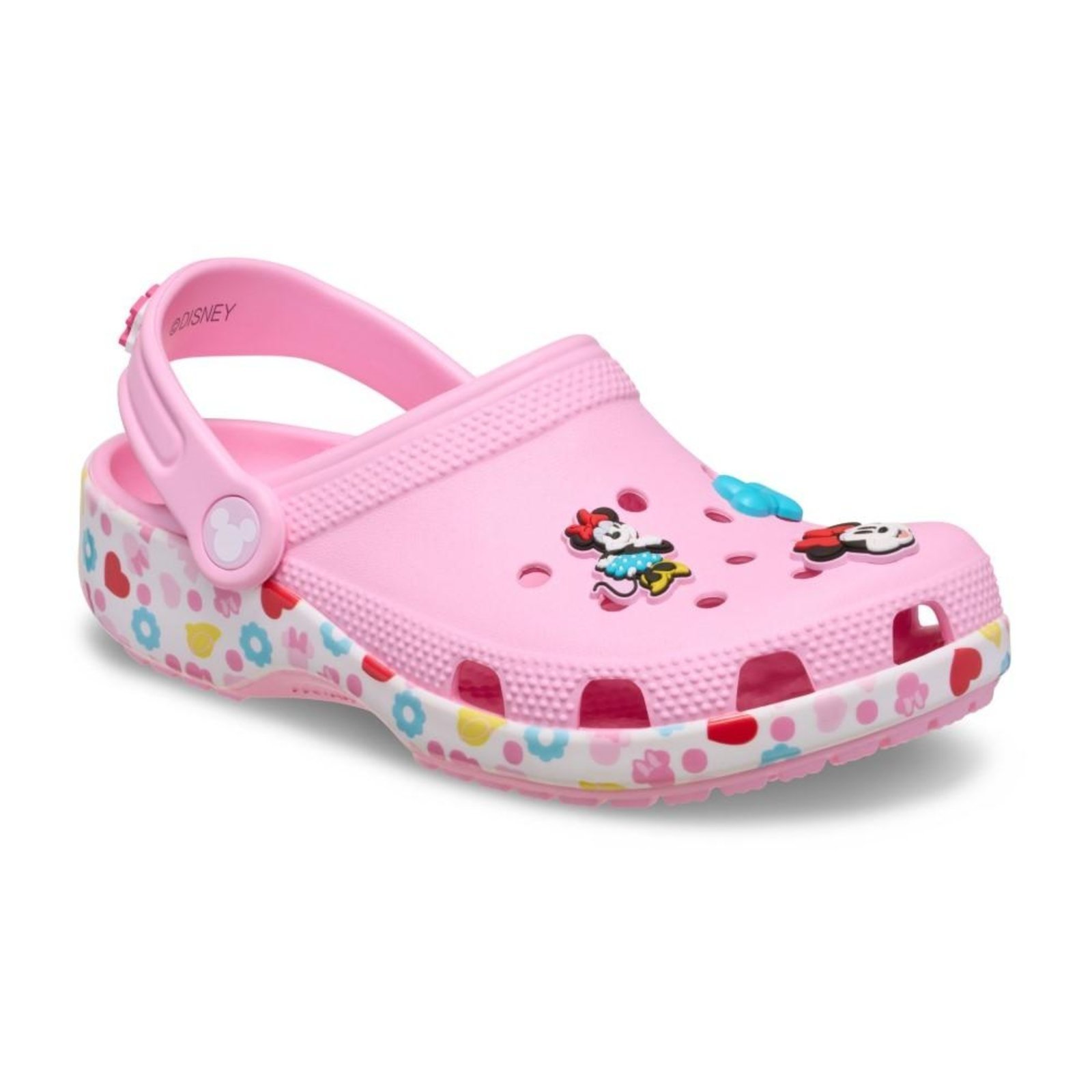 Vista 3 Infantil - Sandália crocs mickey and friends minnie classic clog k multi multicolorido Crocs multicolorido