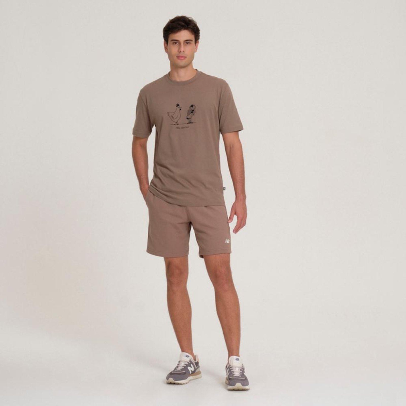Vista 3 Camiseta New Balance Footwear Connect Masculina incolor New Balance incolor