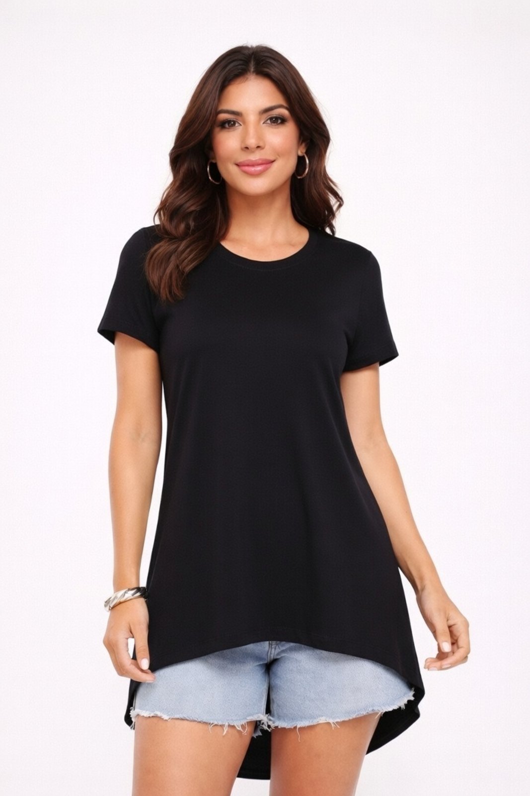 Camiseta T-Shirt D Bell Outlet Fashion Mullet Preto