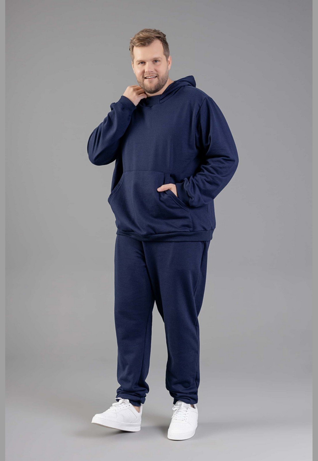 Calça Masculina Moletom Felpado Just Basic Azul