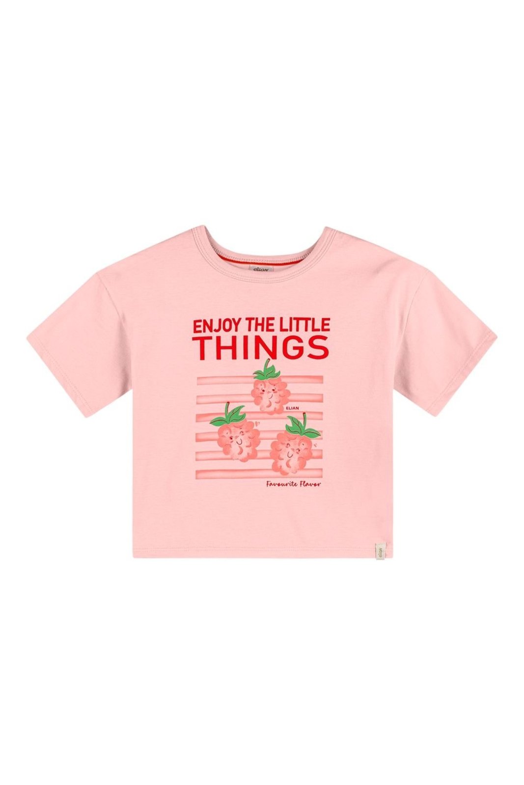 Infantil - Blusa Menina Meia Malha Penteada Elian Rosa