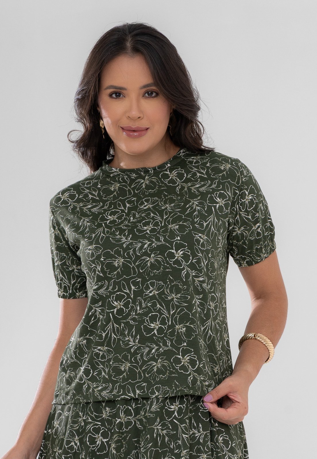 Camiseta Aura Agda Floral — foto 3