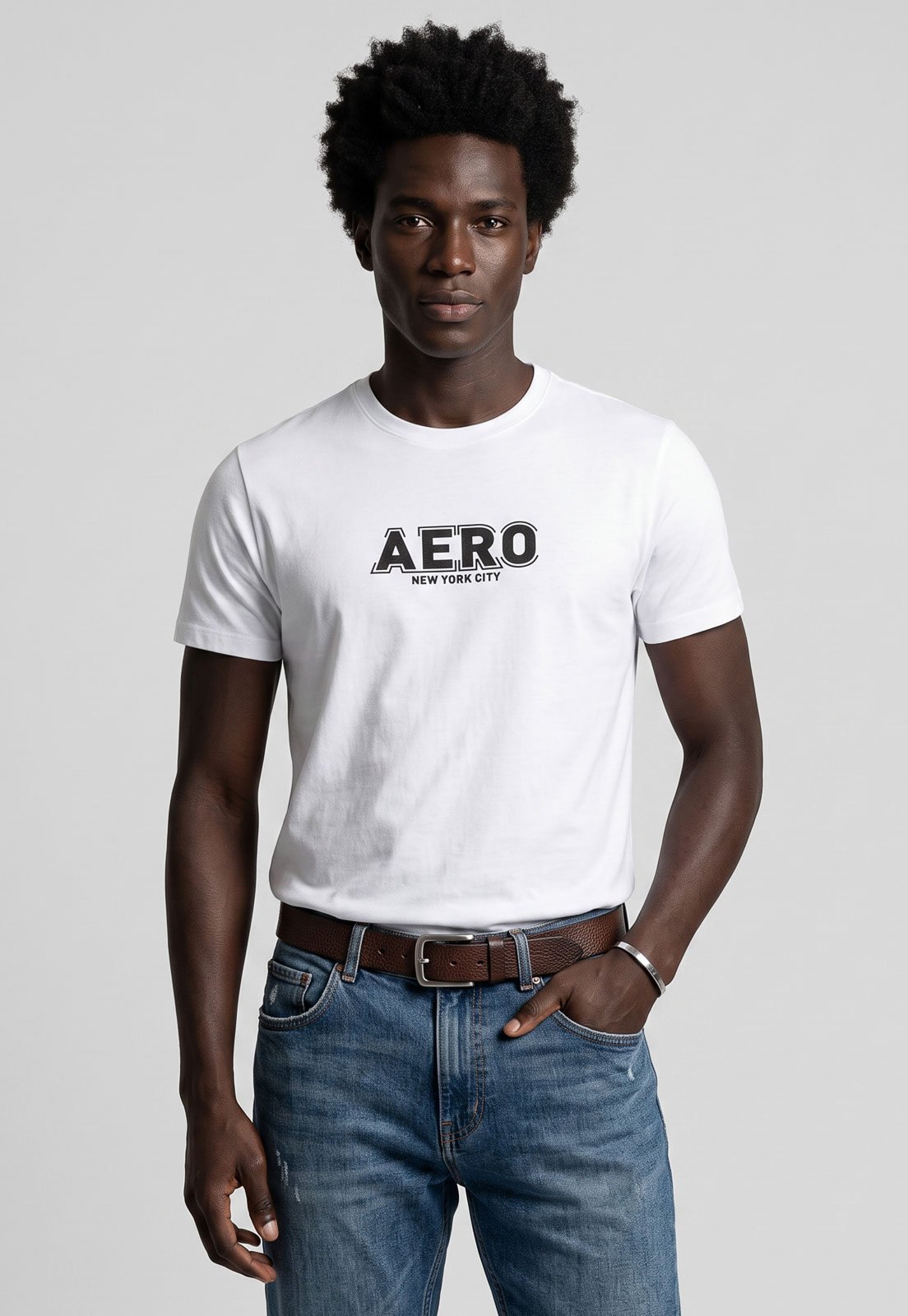 Camiseta Masculina Aeropostale Silkada Branca