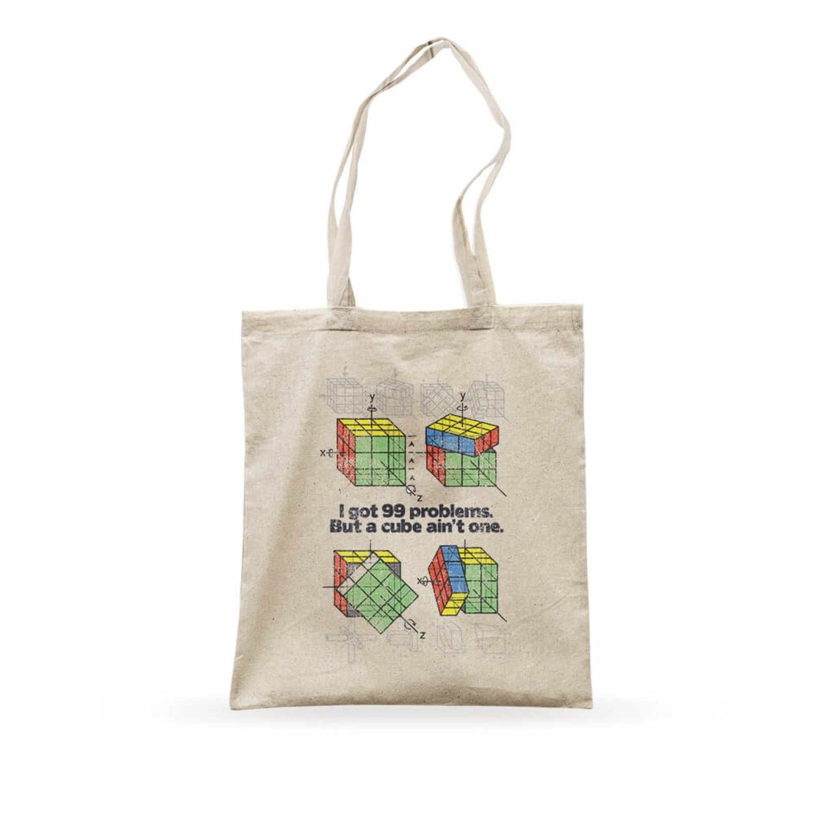 Ecobag Cubo Mágico - Bege - Casual - Studio Geek