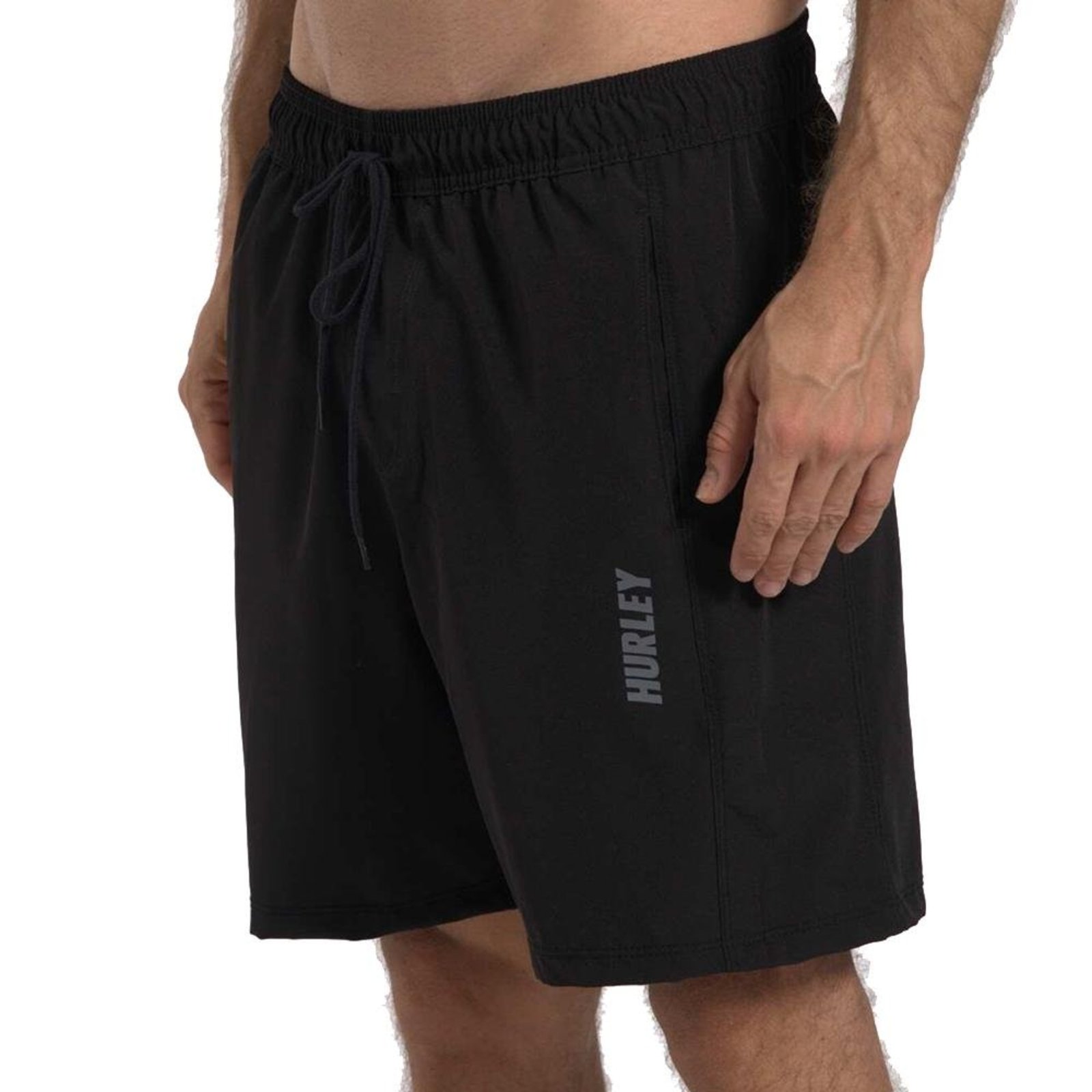 Bermuda Hurley Elástico Block 17" WT26 Masculina Preto"