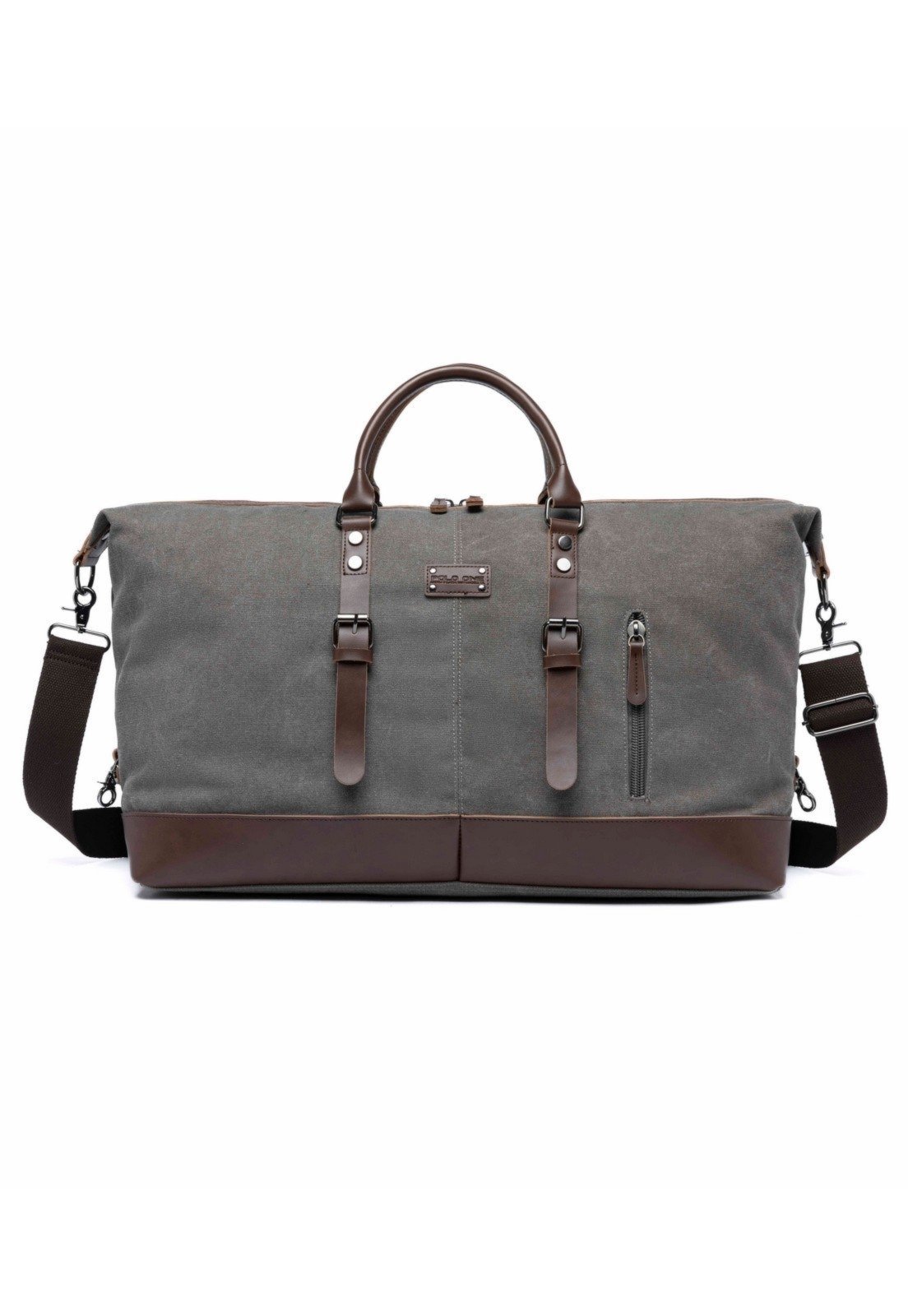 Vista 2 Bolsa De Mão Polo One Lona Transversal Reforçada Grande Polo One cinza