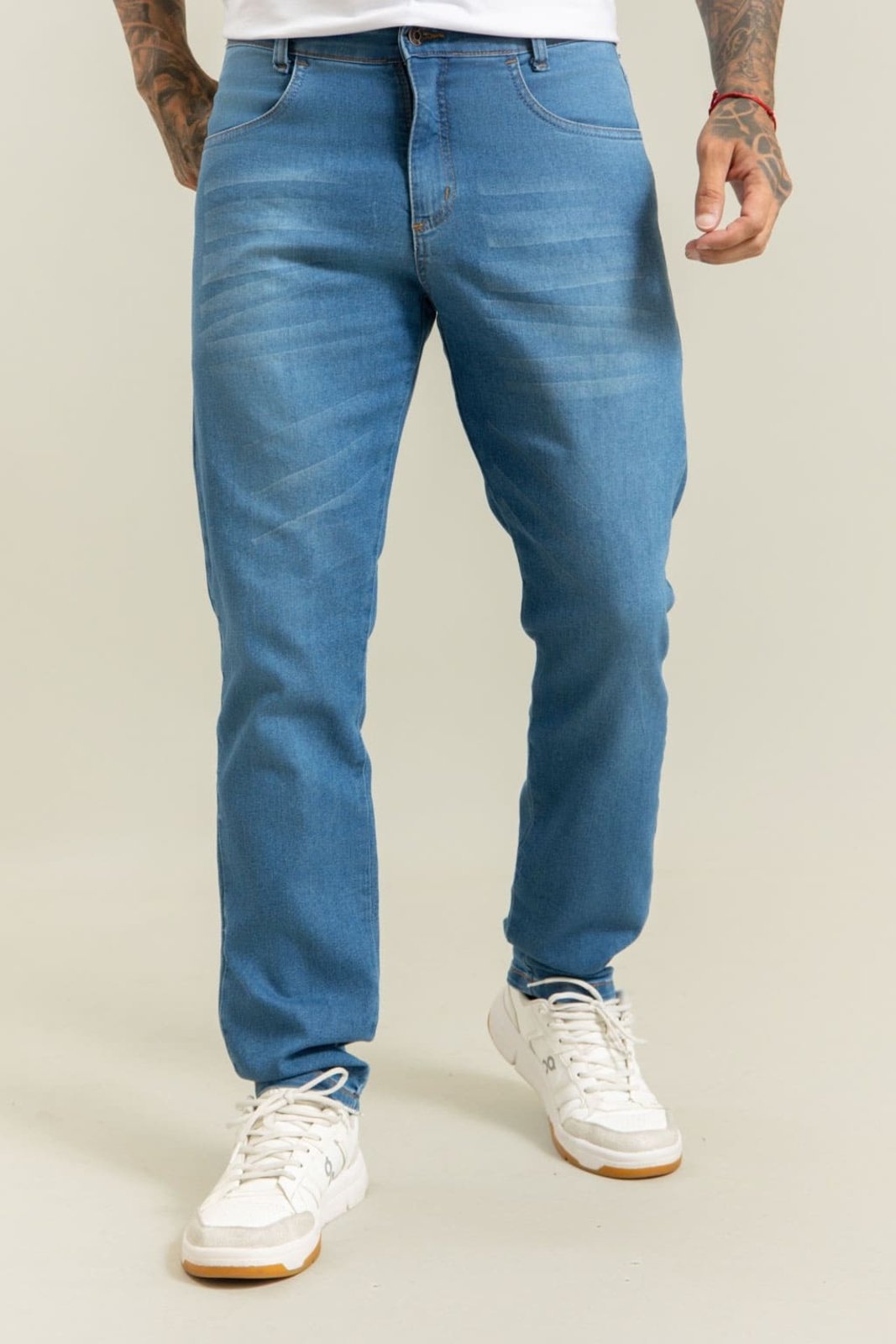 Calça Jeans Slim Fit Masculina Marmorizada Lemier Collection
