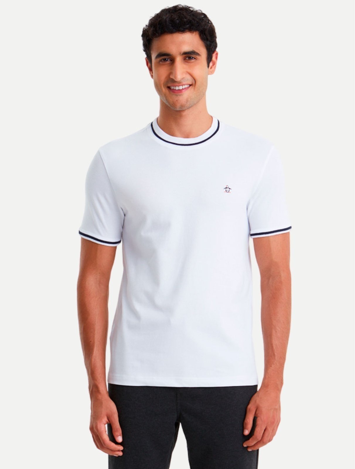 Camiseta Original Penguin Piquet OPKM35030 Branca