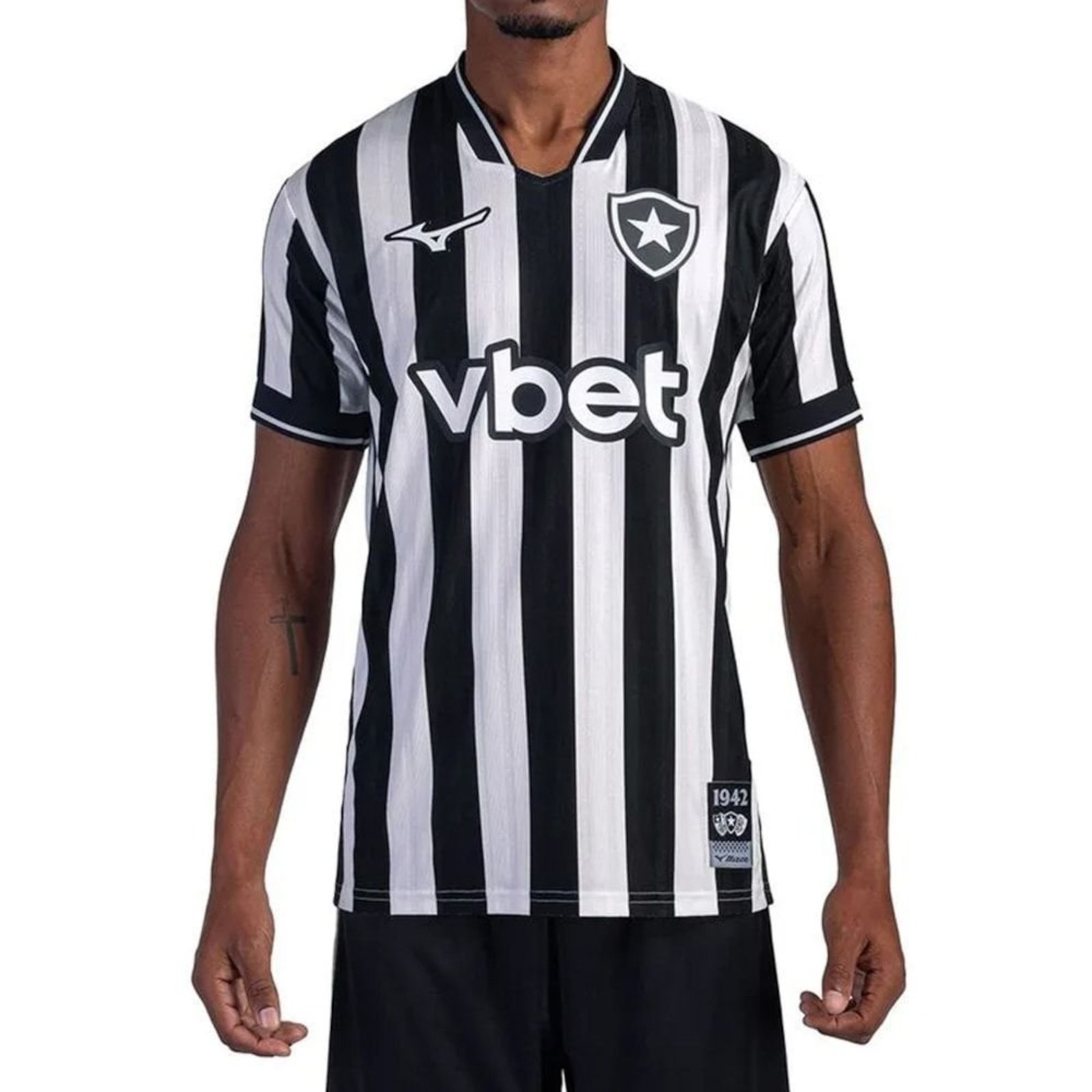 Camisa Mizuno Botafogo I 2026/27 Plus Size Masculina - Branco - Mizuno