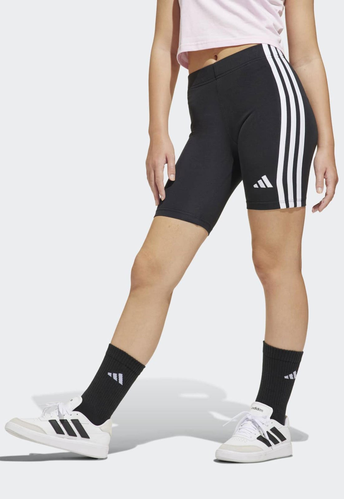Infantil - Short adidas Originals Listras Preto