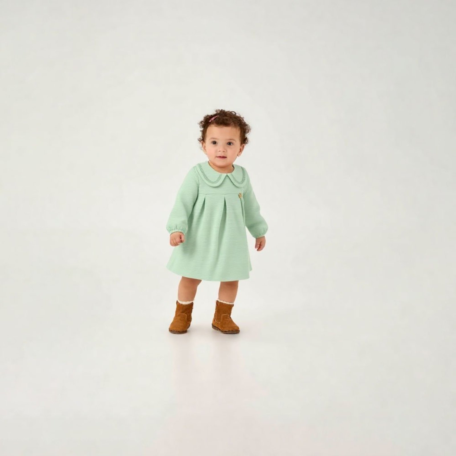 Infantil - Vestido Verde Pulla Bulla Menina - 55119-1219