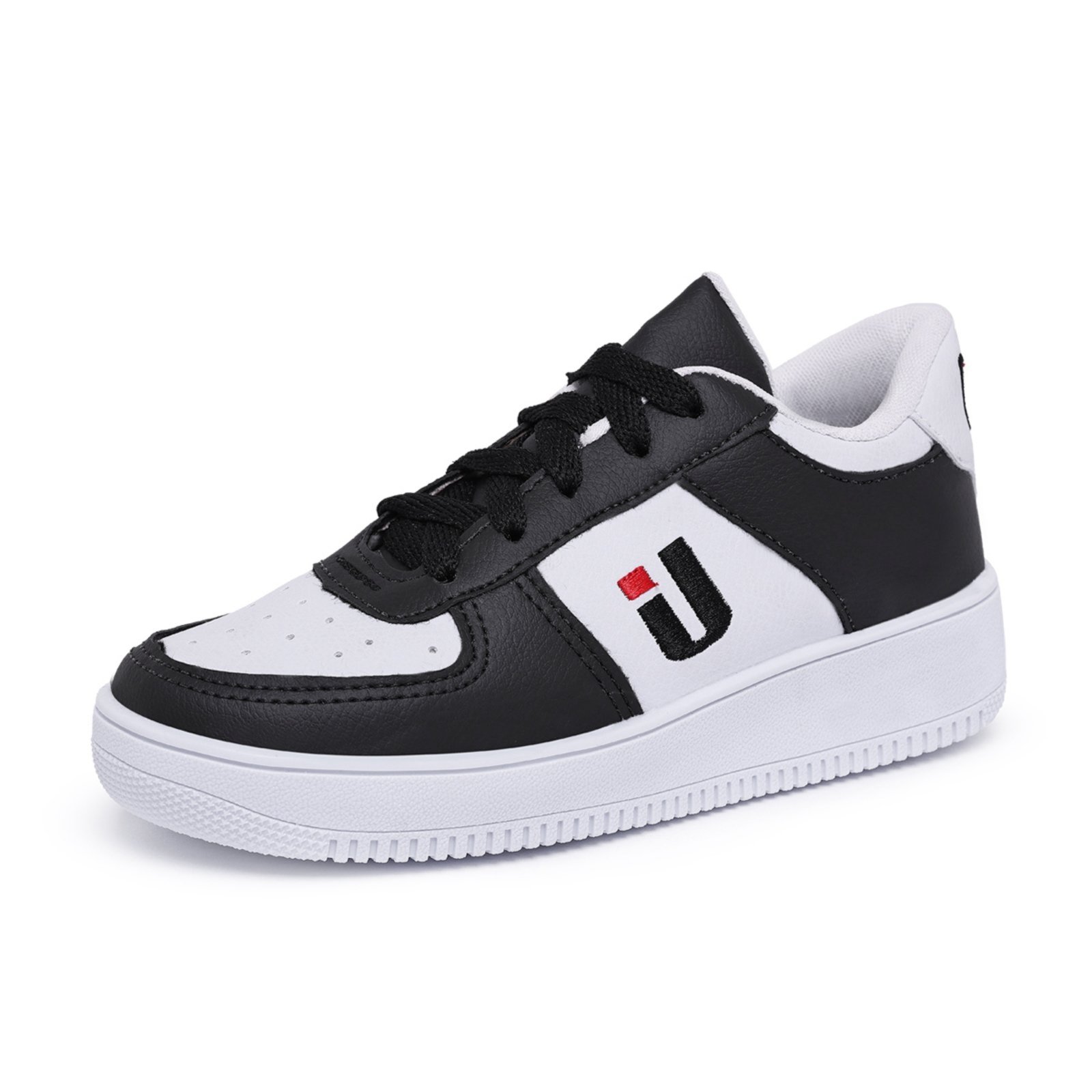 Vista 2 Infantil - Tênis Casual Menina Menino Unissex Sola Alta Moderno Escolar e OUSY SHOES branco/preto OUSY SHOES branco/preto
