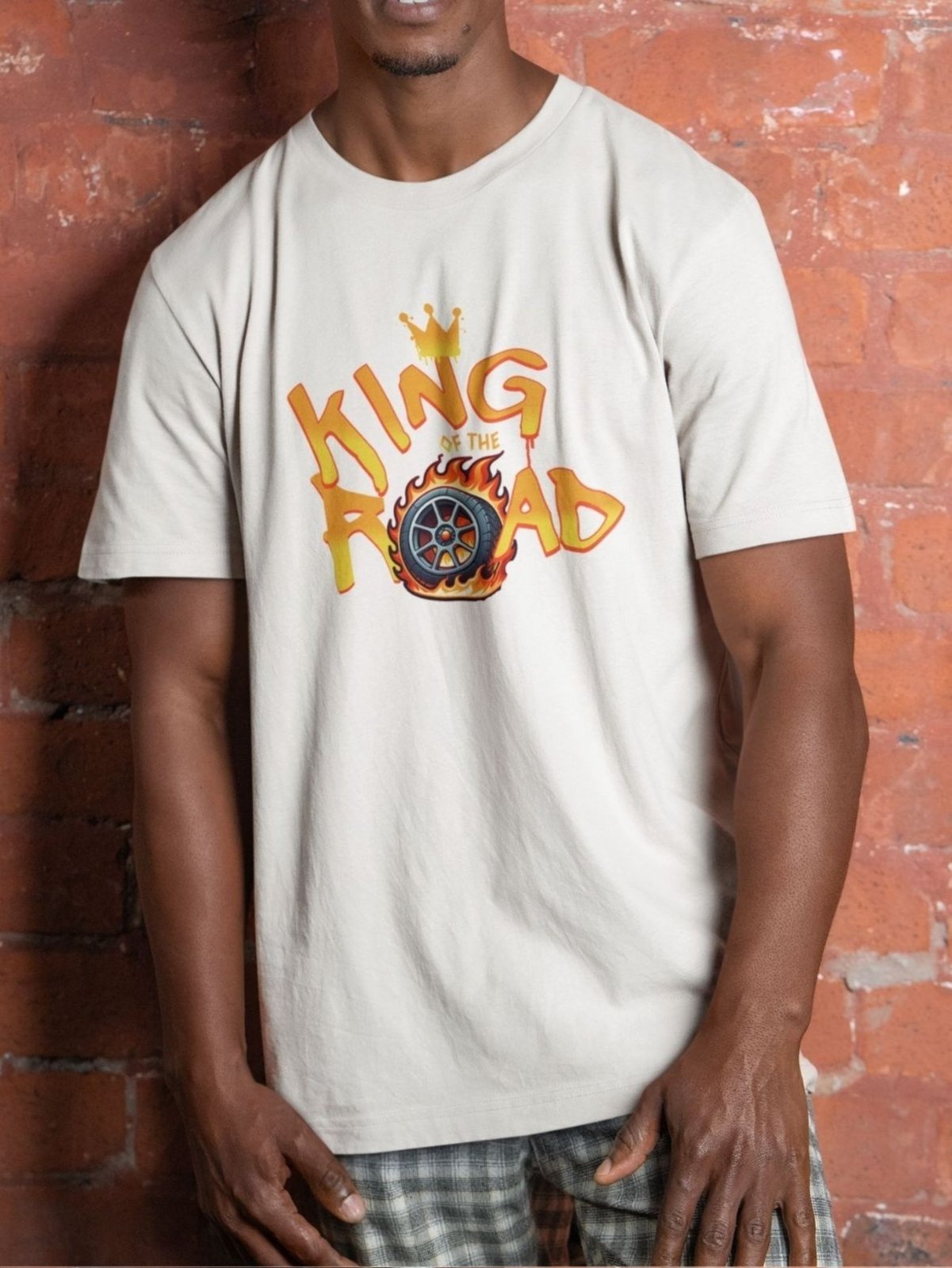 Camiseta Básica Masculina GuGi Rei Da Estrada Corrida Rally Branco