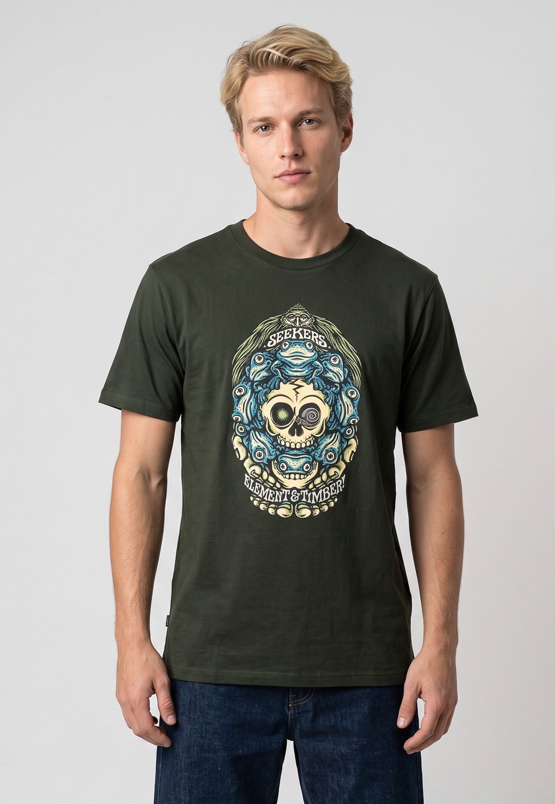 Camiseta Masculina Element Timber Orbit Verde