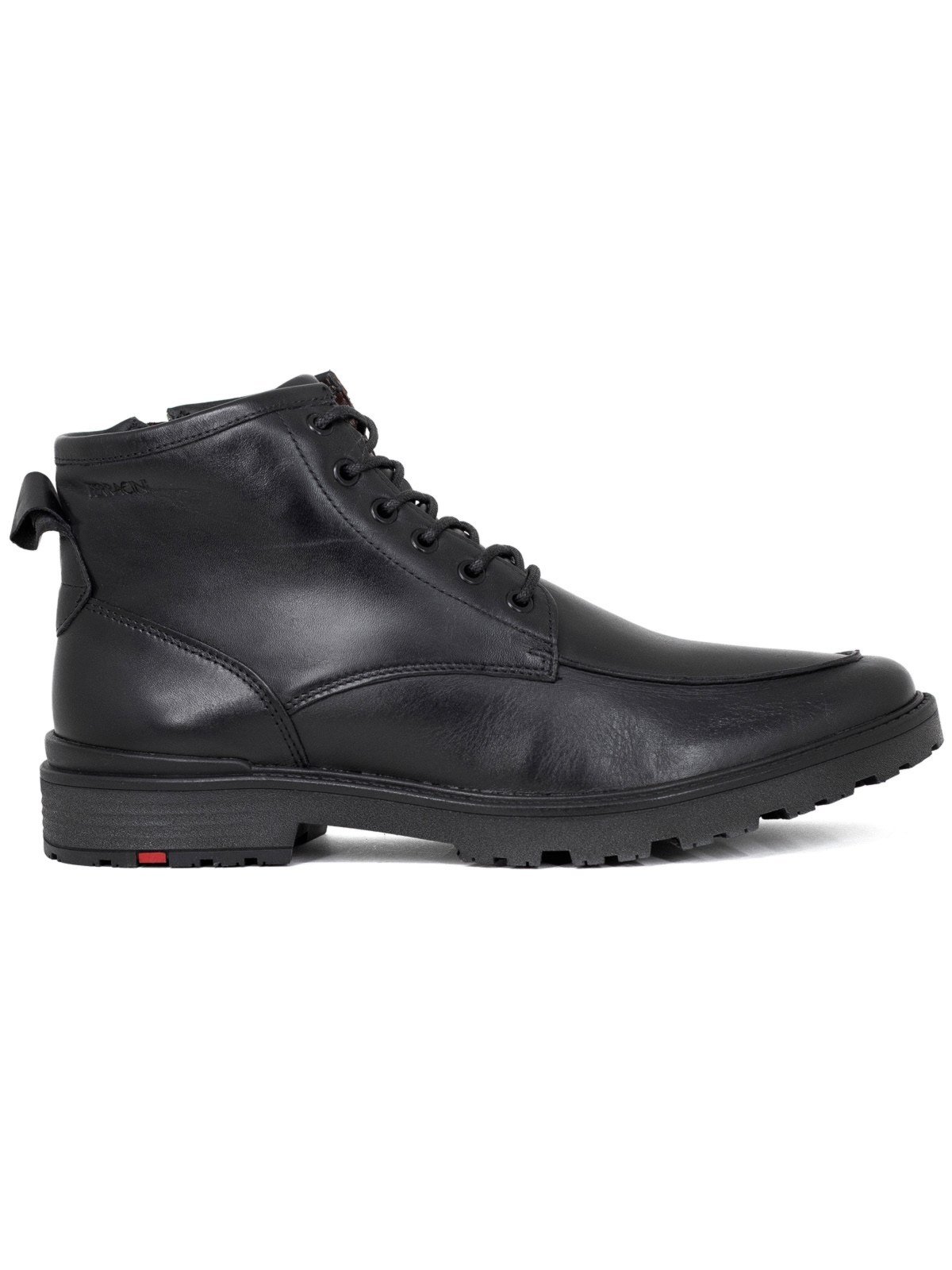 Bota Masculina Ferracini 24h Casual Atenas Couro Legítimo Cano Médio Tratorado Preto