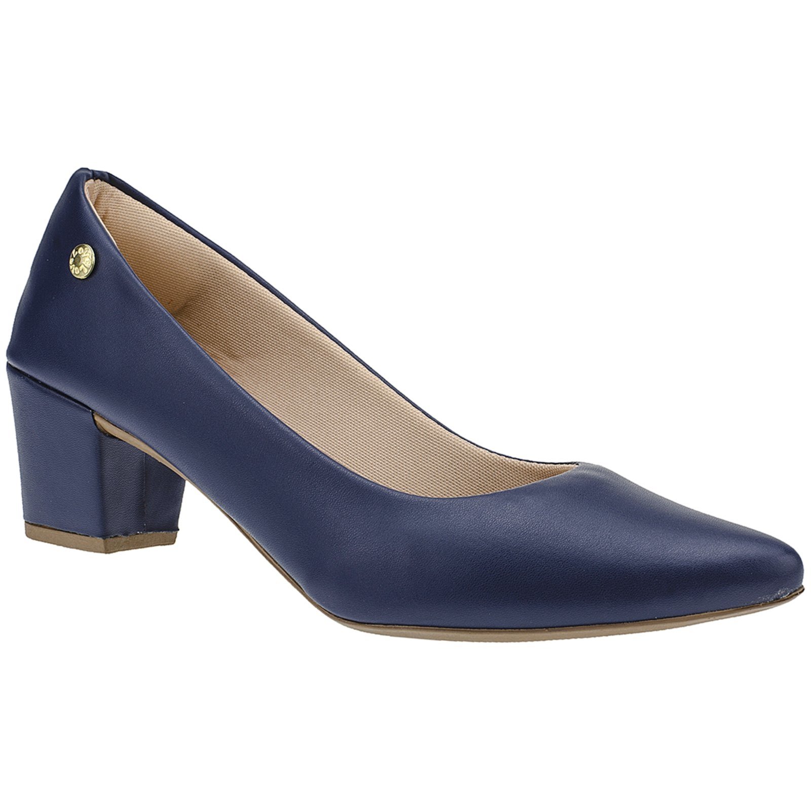 Vista 3 Sapato Scarpin Feminino Salto Quadrado Scarpin Bico Fino Scarpin Noiva Angipé preto Angipé preto