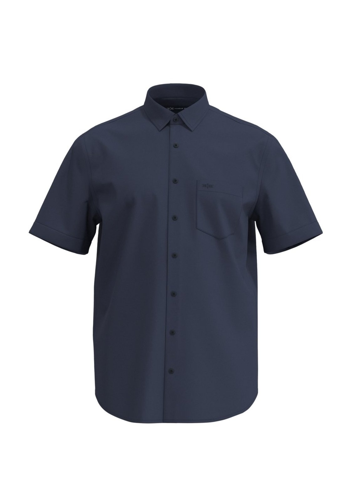 Camisa Comfort Com Manga Curta E Bolso Em Tecido Mercerizado