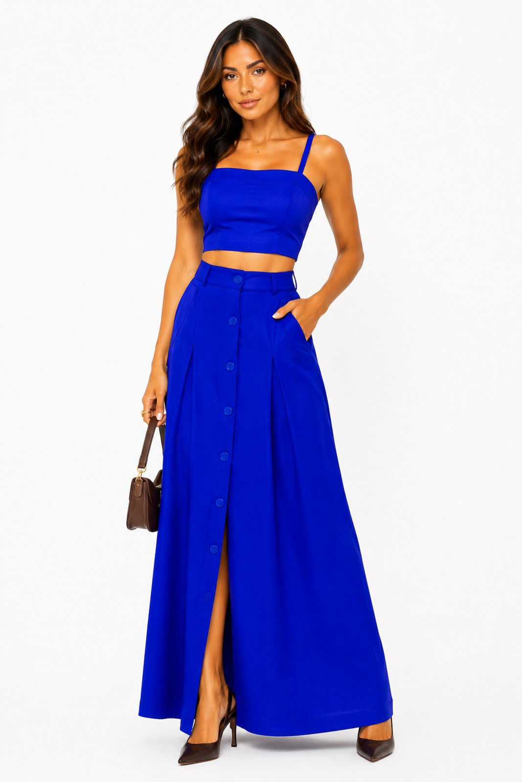 Conjunto Feminino D Bell Outlet Fashion Azul Caneta