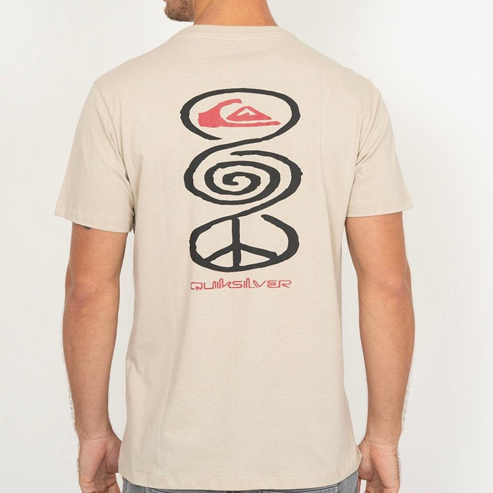 Camiseta Quiksilver Harmony Spiral WT26 Masculina Areia