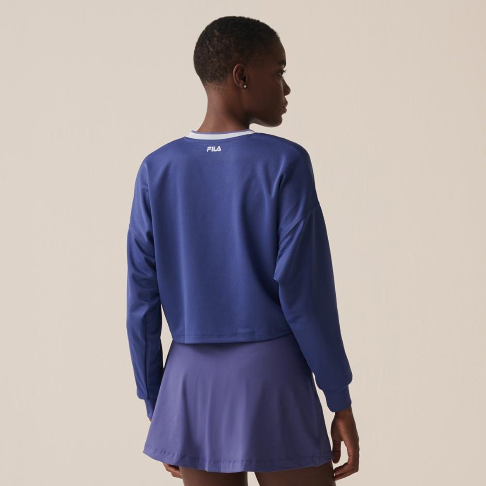 Vista 3 Casaco Fila Comfort Tennis Sports Club Feminino incolor Fila incolor