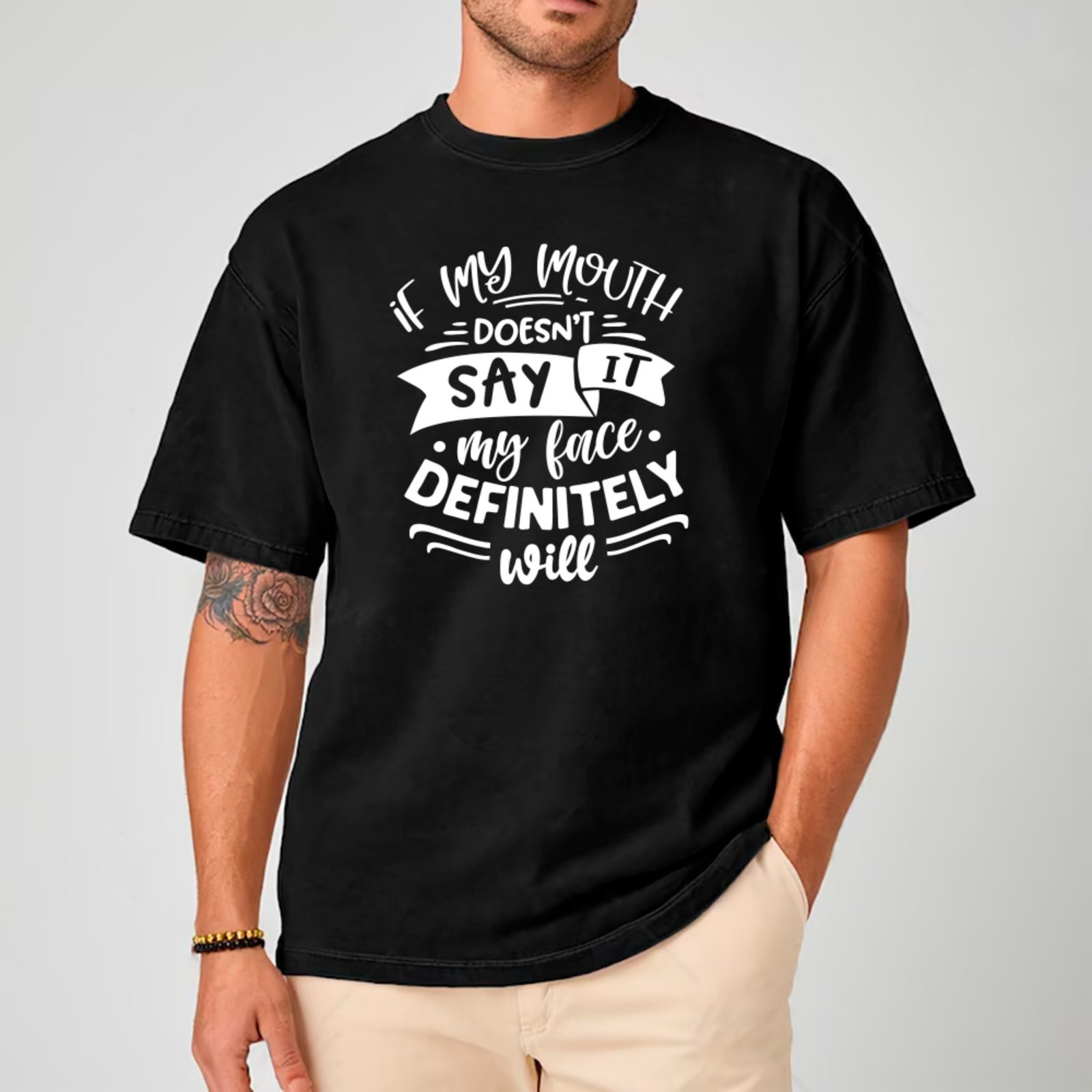 Vista 2 Camiseta Ousy Básica Meme Sarcasmo Expressão Facial Unissex marrom ousy marrom