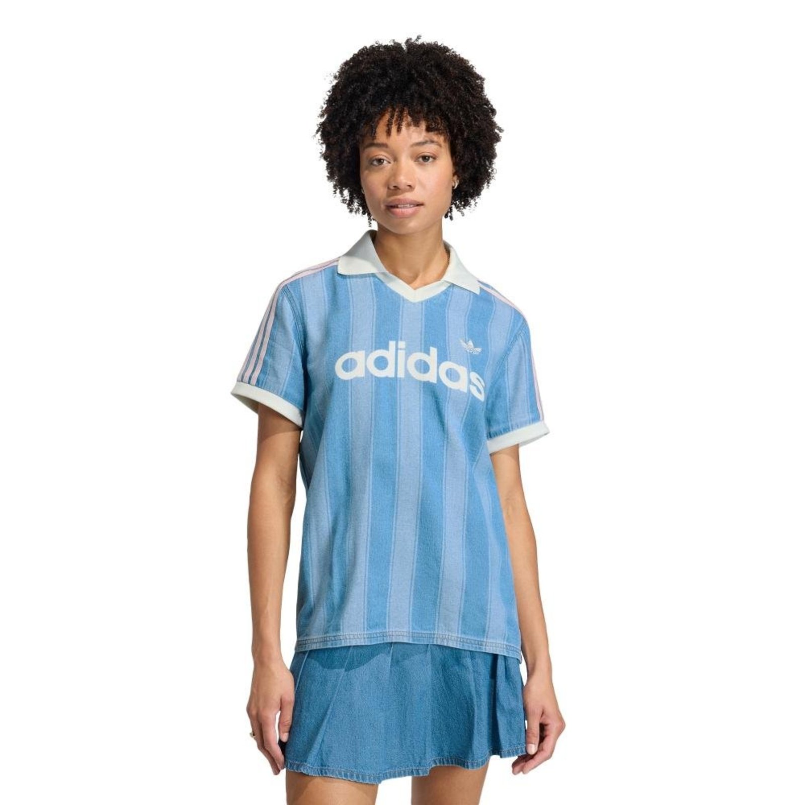 CAMISA DE FUTEBOL JEANS adidas Originals Azul