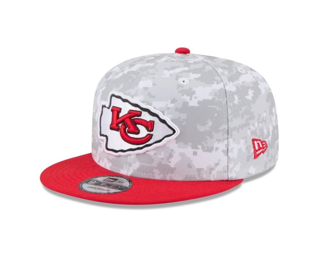 Bone New Era 9FIFTY Kansas City Chiefs NFL Salute Service 2025 Militar