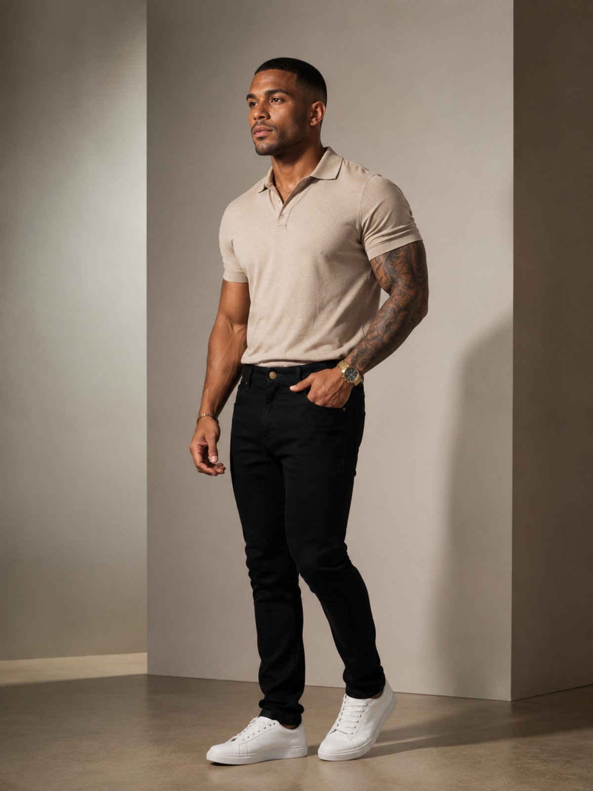 Calça Jeans Masculina Purple Jeans Slim Fit Premium Stretch Conforto e Elegância Preto