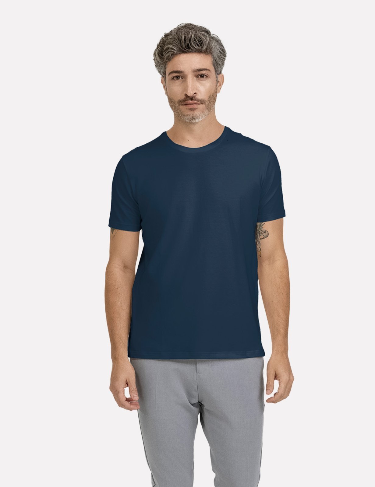 Camiseta K&J Black Masculina Regular Premium Flex Azul