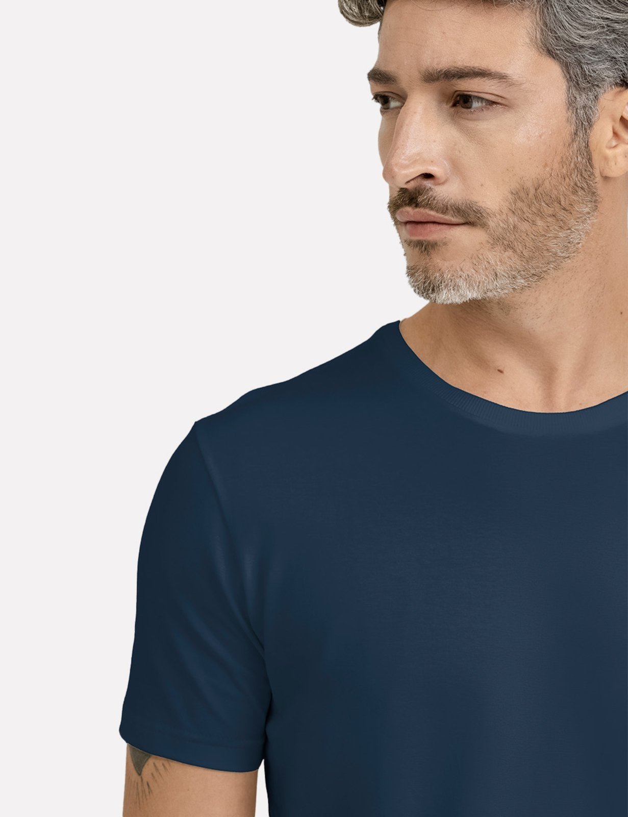 Vista 3 Camiseta K&J Black Masculina Regular Premium Flex Azul King E Joe azul black King E Joe azul black