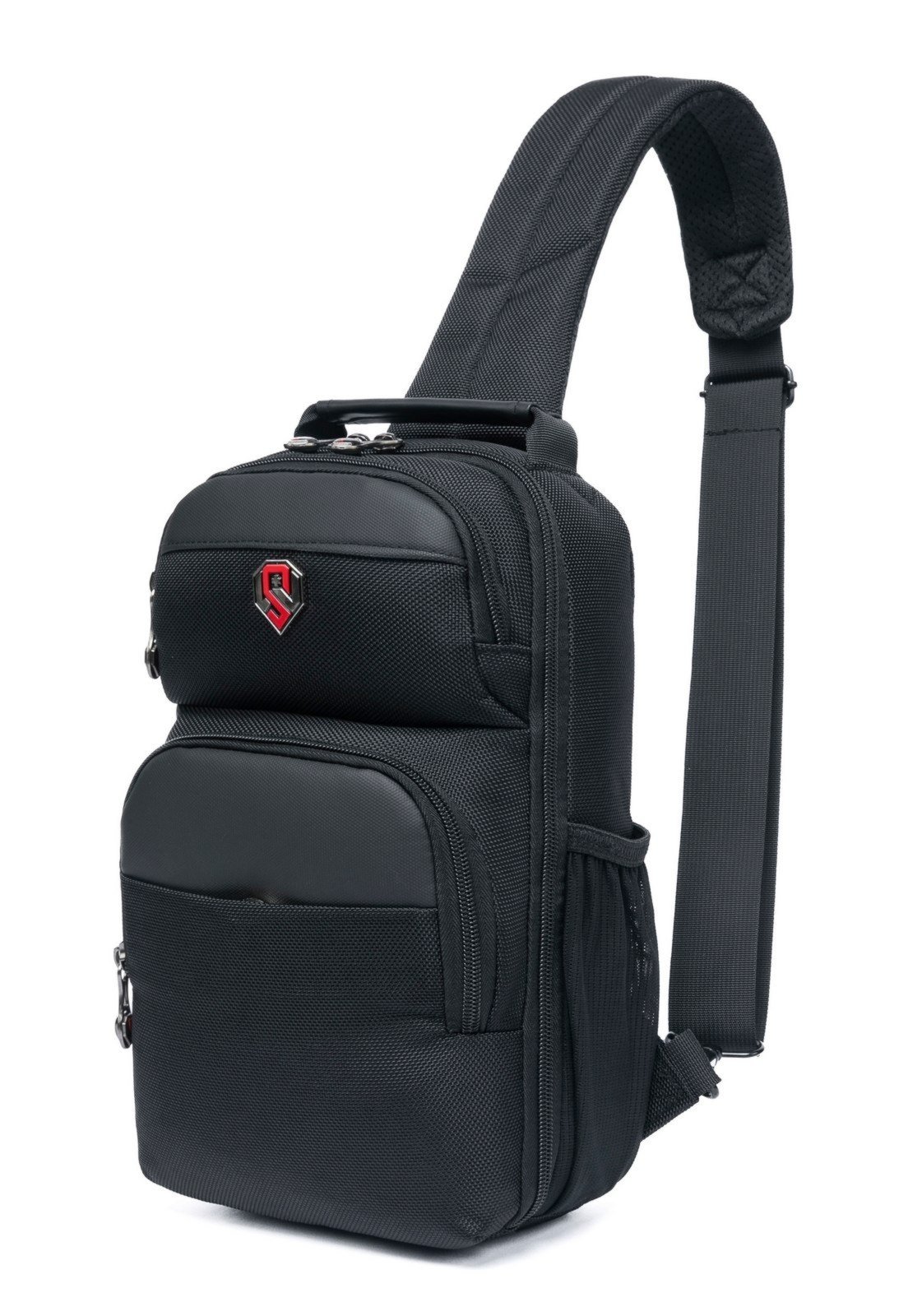 Bolsa Transversal Swissport Masculina Shoulder Bag Peitoral Antfurto Preto