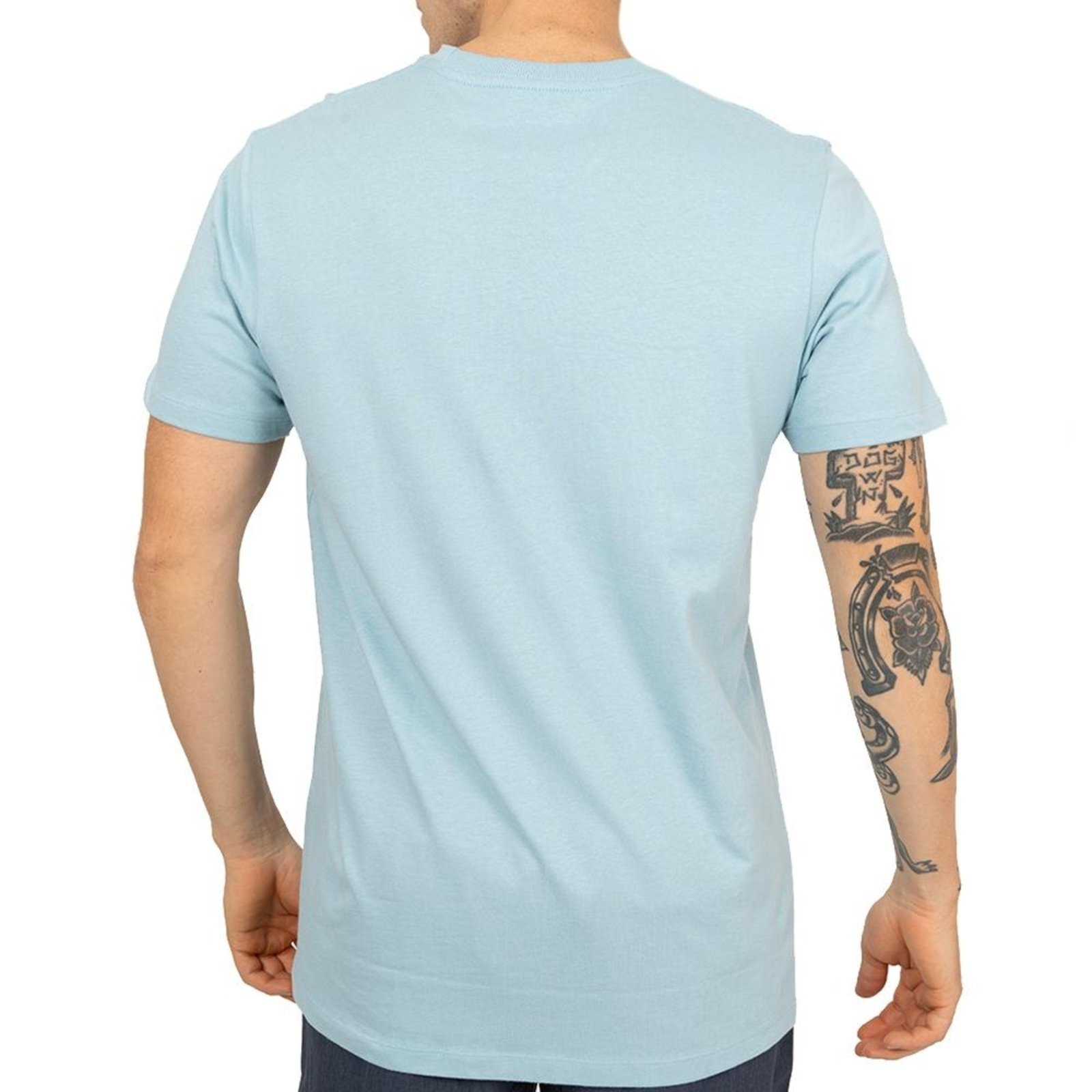 Vista 3 Camiseta RVCA VA All The Way SM26 Masculina Claro azul RVCA azul