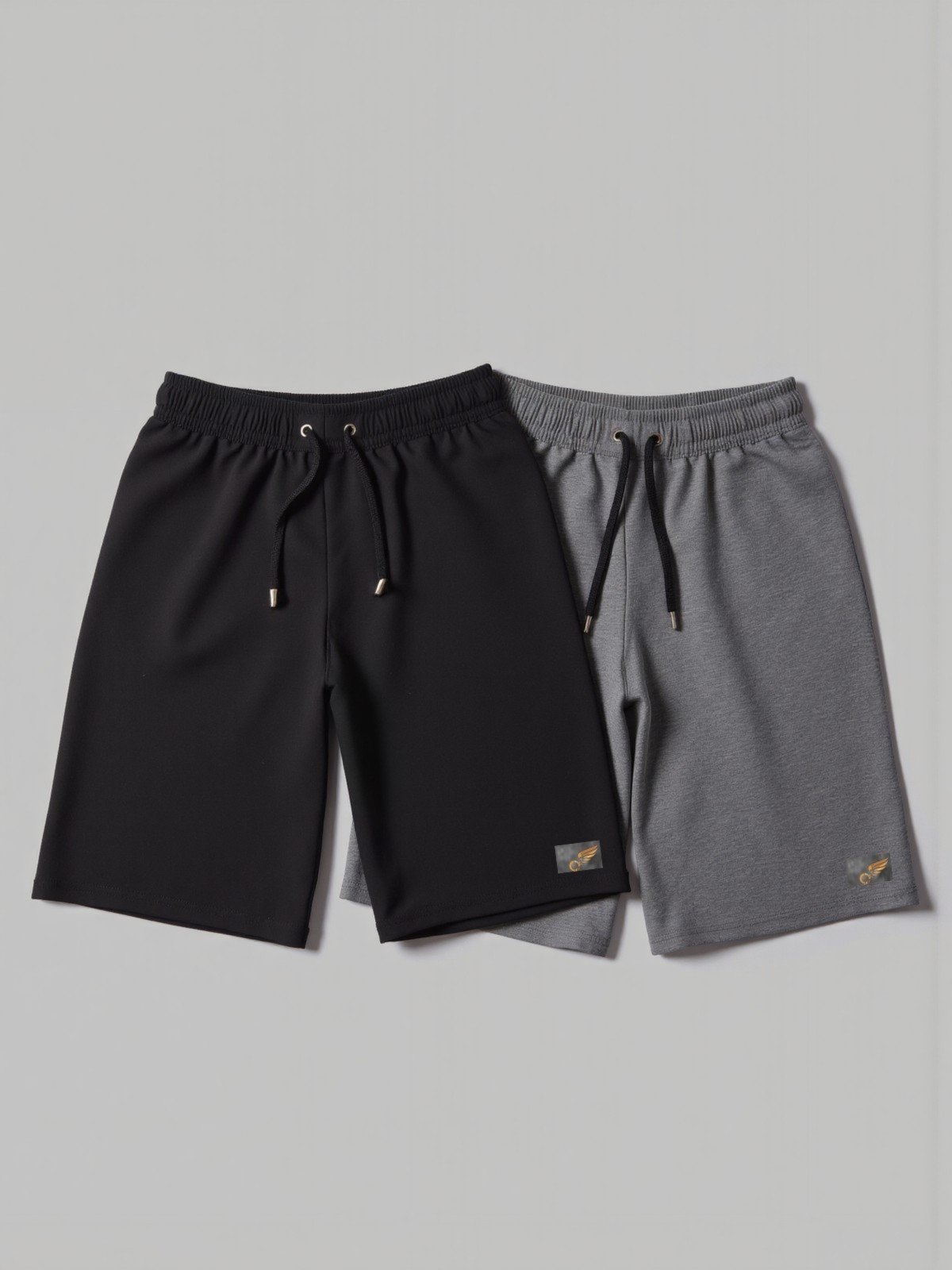 Kit 2 Bermuda de Moletom Básica com Amarração Shorts Para Academia e Treinos