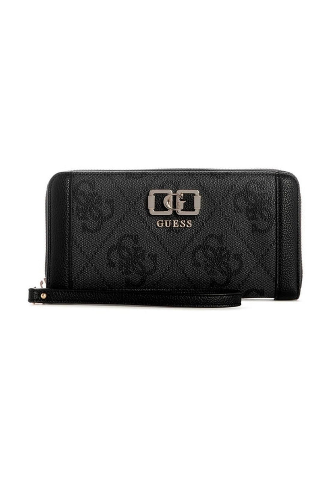 Vista 2 Carteira Guess Karnilla Logo Lrg Zip Guess preto