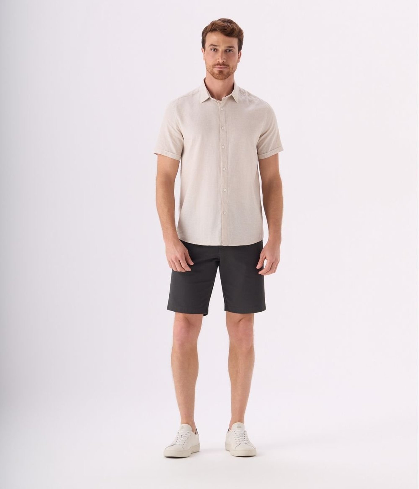 Bermuda Makenji Cos Sport Basica Masculina Cinza Chumbo